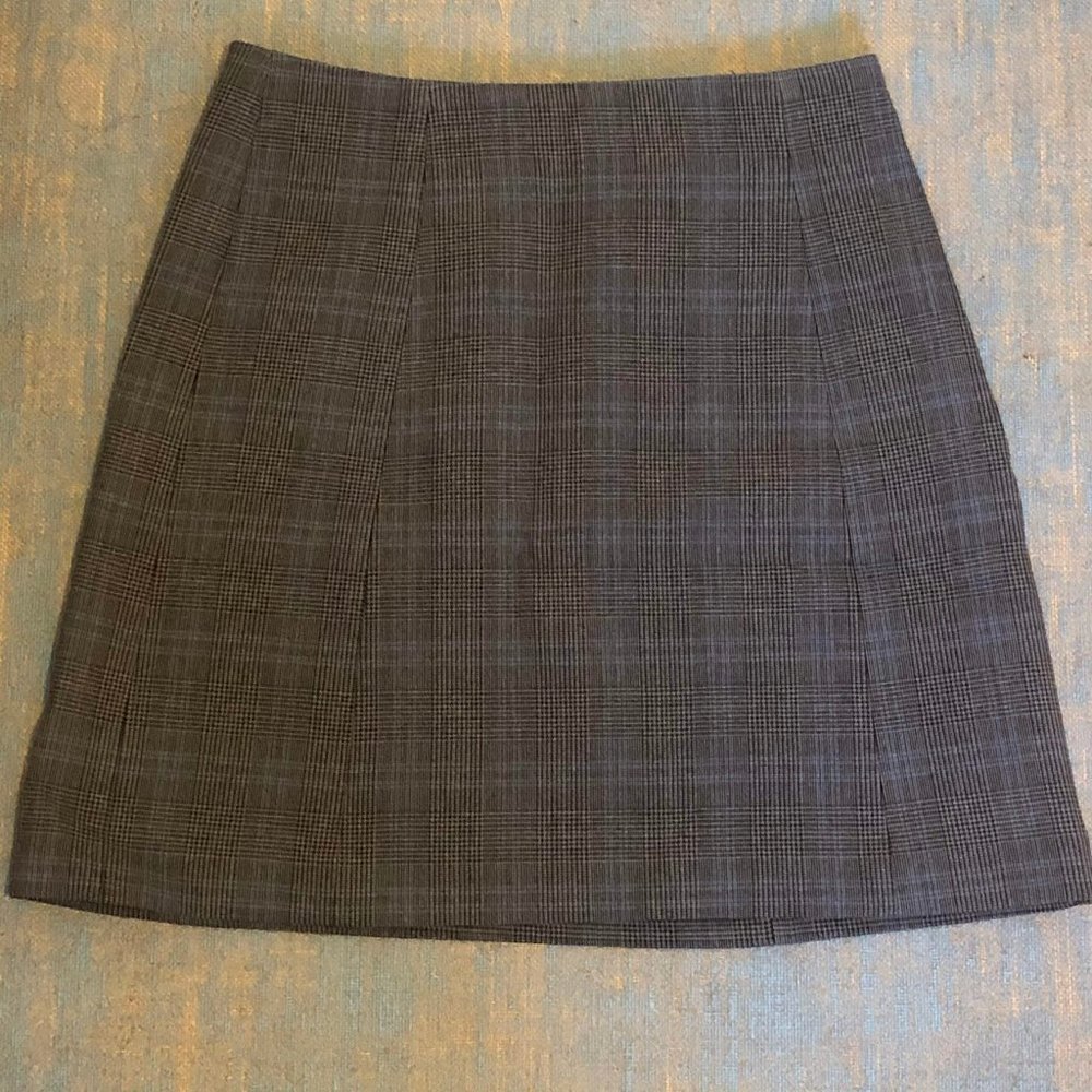 Aritzia Babaton Modern Check Mini Skirt Size 8